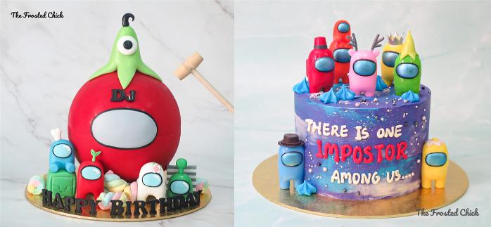 Among Us Cakes Pinata Cake